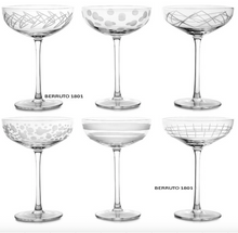 Carica l'immagine nel visualizzatore di Gallery, Coppe champagne vetro molato
