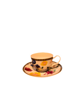 Load image into Gallery viewer, M W tazza da caffè con piattino bianca - set regalo di 2 tazze con piattino
