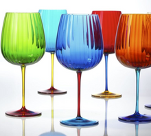 Load image into Gallery viewer, Set 2 calici acqua colorati arancio
