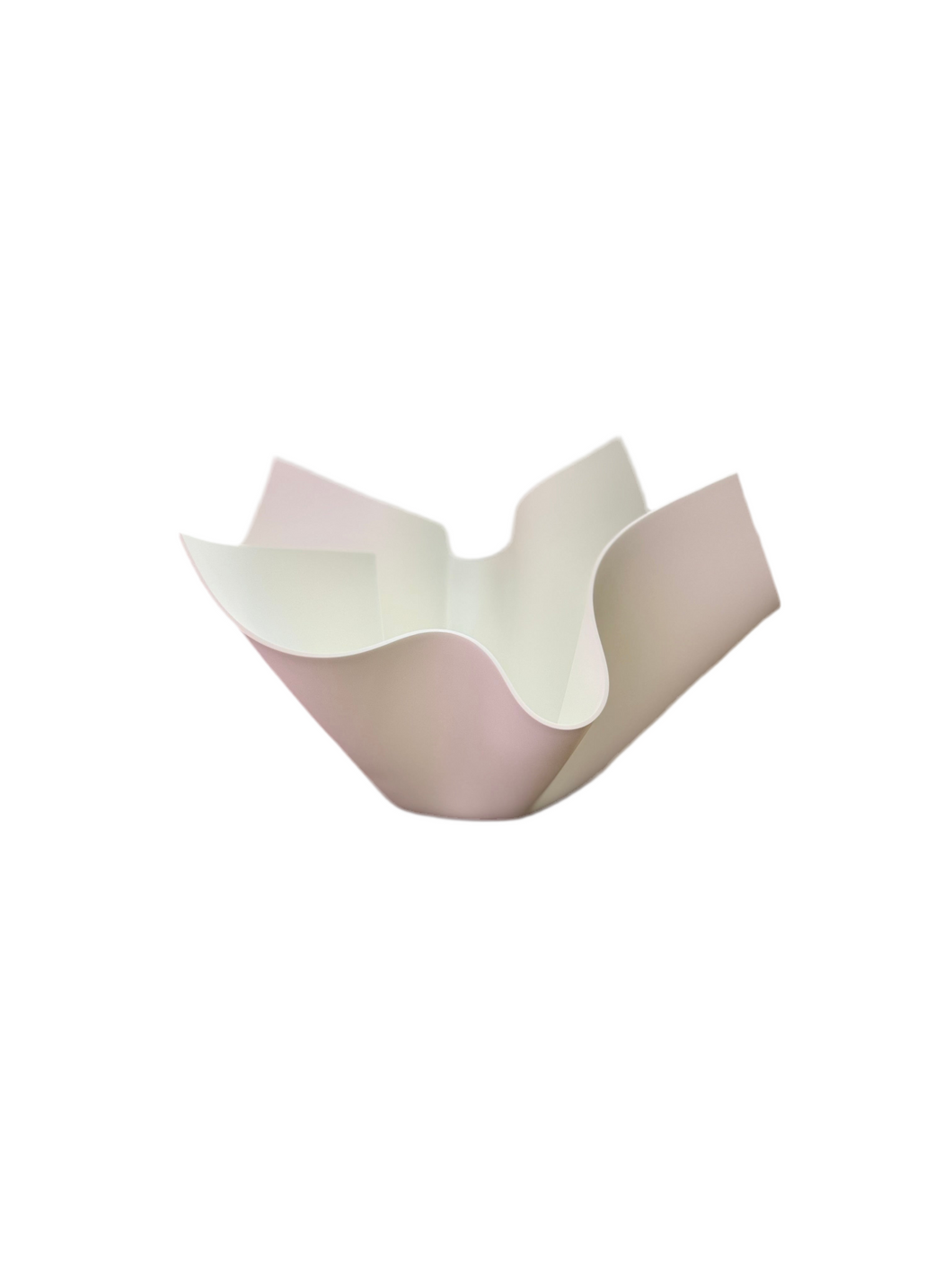 Centrotavola L bianco SSM *Corian diametro cm.38