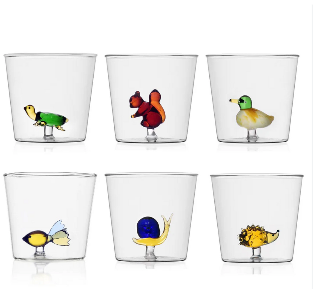 Ichendorf Animal farm set di 6 bicchieri Tumbler decori assortiti