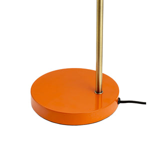Lampada da tavolo in ottone/arancione oceano