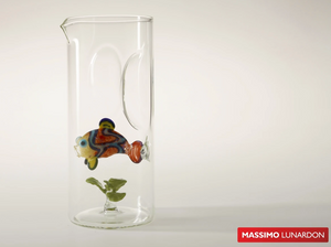 Massimo Lunardon - Caraffa Acquario in vetro soffiato
