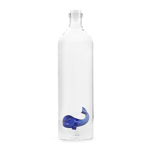 Balvi. Bottiglia in vetro borosilicato litri 1,2 con decoro all'interno.