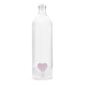Balvi. Bottiglia in vetro borosilicato litri 1,2 con decoro all'interno.