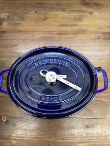 Staub Cocotte ovale blu cm.31