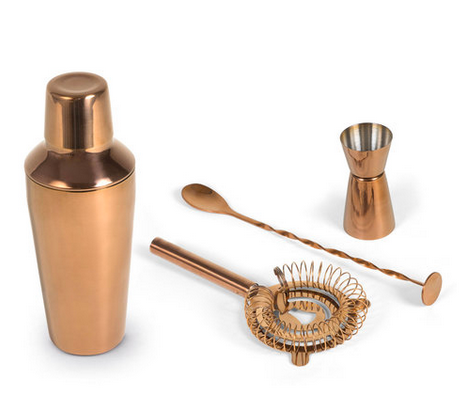 WD Cocktail set Inox copper